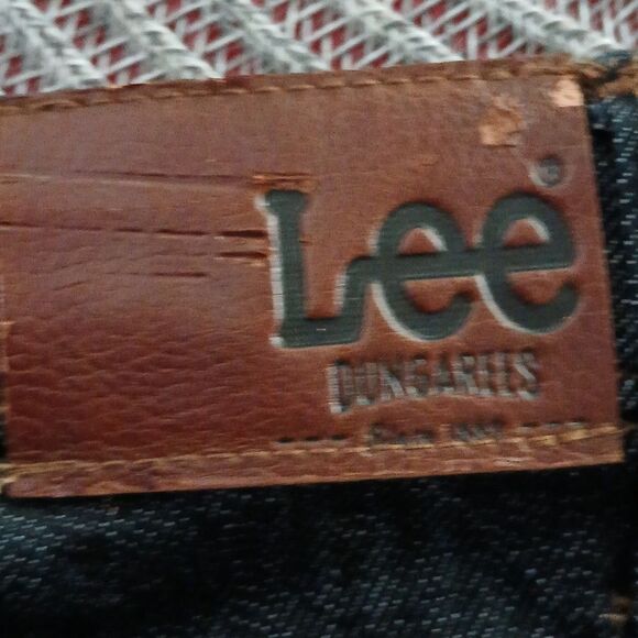 Lee Dungarees Relaxed Straight Sure to Fit Adjustable Waistband Dark Wash SZ 18 - Picture 6 of 8